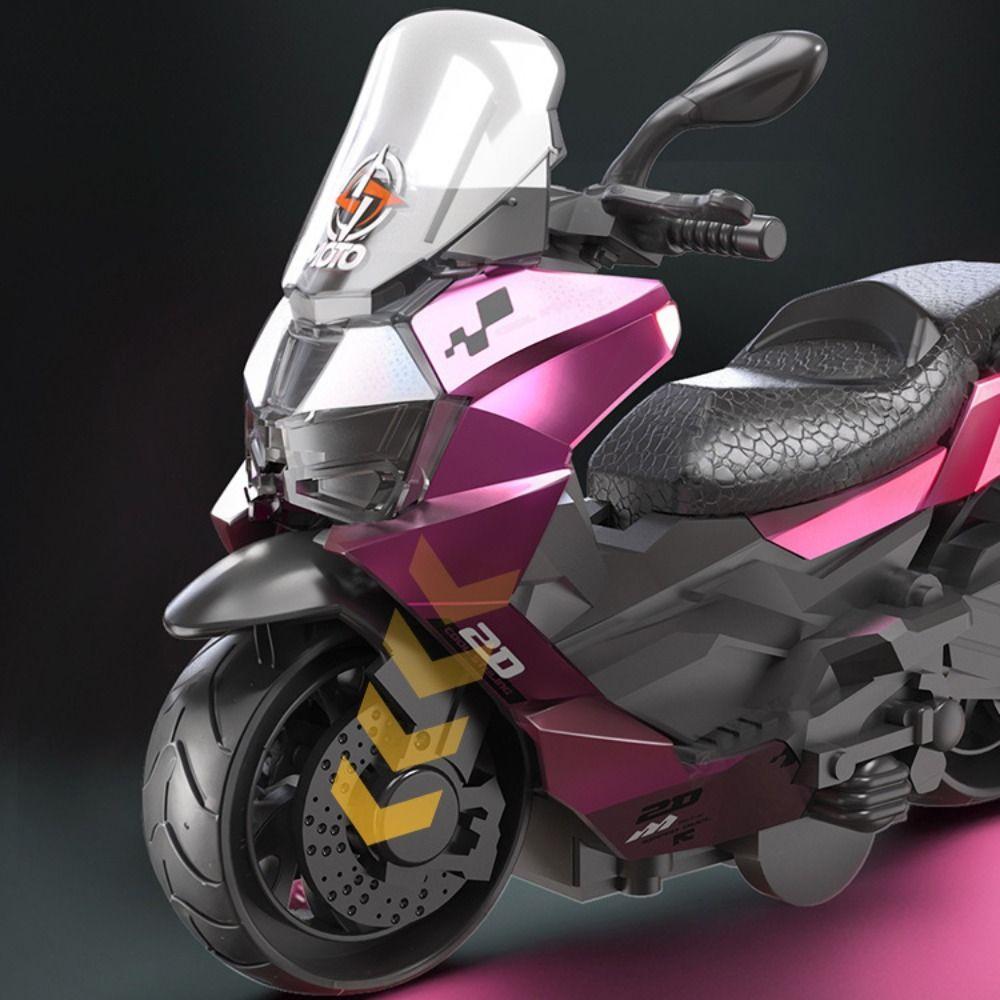 Miniature Zinc Zinc Alloy Motorcycle Model Inertia Motorcycle Pull Back Toy  Home Decoration