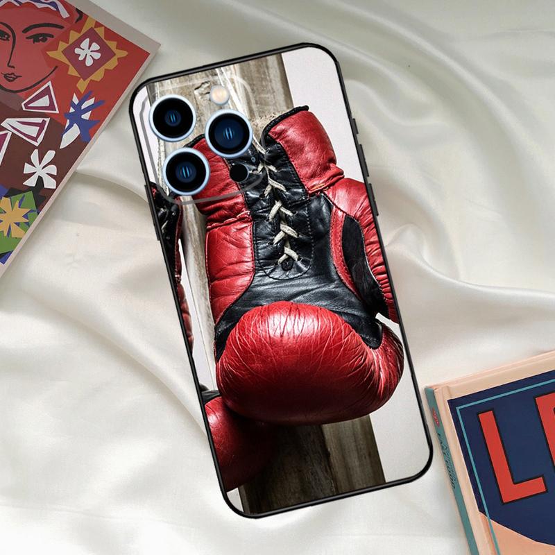 Boxing Gloves Phone Case For iPhone 16 15 14 13 12 11 17 Pro Max 15 16 Plus 12 Mini 16e 17 Air Funda Cover