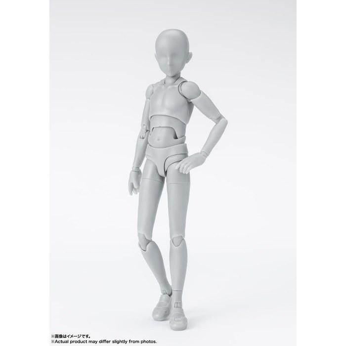TAMASHII NATIONS S.H.Figuarts Body-kun -School Life- Edition DX Set (Gray Color Ver.) 135mm PVC & ABS Action Figure, Multicolor, 1 Count
