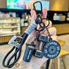 Keychain Pendant Gym-Inspired Design Men Gym Keychain with Dumbbells Kettlebells Fitness Weight Plates Sports Key Holder