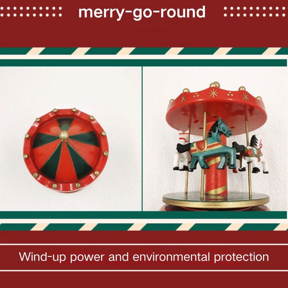 Interactive Rotating Wooden Music Box Children Gifts Musicbox  Room Bedroom Party