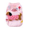Spring and Summer Dog Clothes Cute Dachshund Dog Towel Embroidered Vest Bipod Teddy Than Bear Cat Pet Clothes
