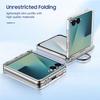 Suitable for Samsung ZFlip 20% Off Foldable Phone Case Flip7 with Ring Stand, Card Slot, Protective Cover, Matte Transparent 6