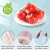 300pcs Disposable Food Cover Plastic Wrap Elastic Food Lids For Fruit Bowls Cups Plates Storage Kitchen Fresh Keeping Saver Bag