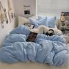 Dark Color Four Piece Set Double Color Duvet Cover + Pillowcase, Bedding Set, Soft and Breathable Bedroom or Guest Room (without Core) Stain-resistant