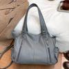 Womens Stylish Litchi Texture Handbag Adjustable Strap Vintage Leather Shoulder Bag for Daily  for Daily Commute Work Shopping and Weekend Outings
