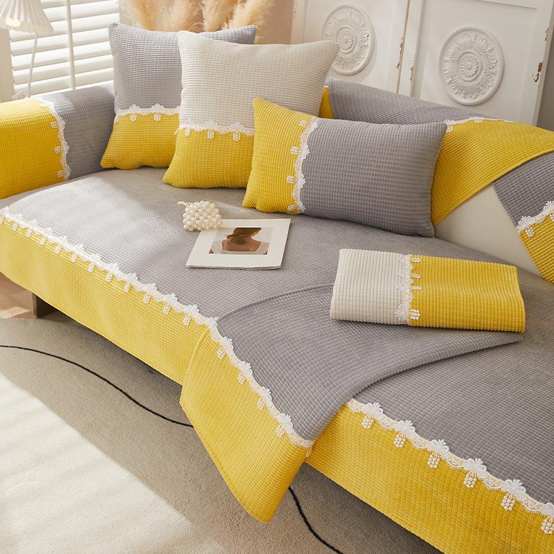 

Бежевая диванная подушка, ткань для четырех сезонов, Нескользящие подушки для сидения, современный простой чехол, ткань для гостиной, утолщенная 70*70cm