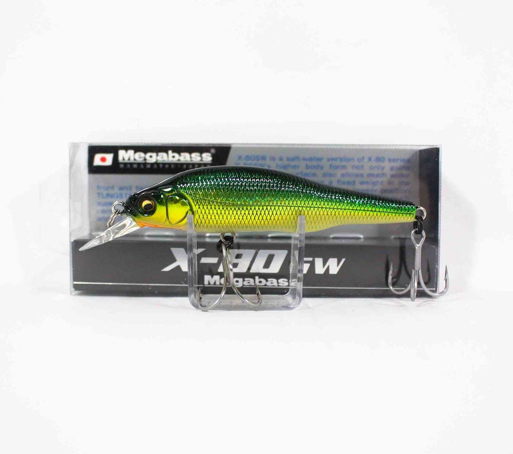 Megabass X-80 SW Slow Sinking Lure GG Golden Lime OB (1799)