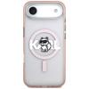 Karl Lagerfeld IML Choupette Sketch Logo MagSafe Case for iPhone Air Pink