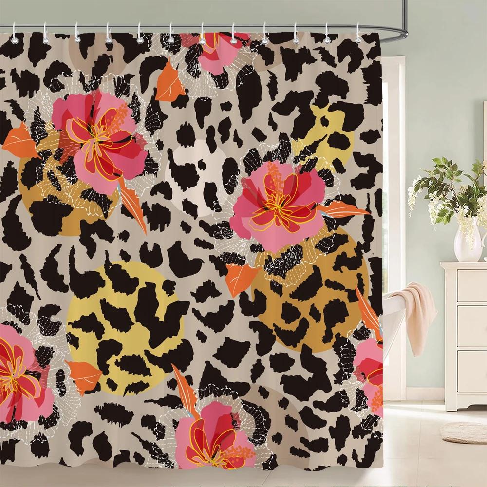 

Зебра Тварина Шторки для душу з гачками Водонепроникні 3d Шторки для ванної кімнати Декор 180*240см Друк Прання Екран для ванни W120xH180cm