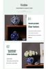 Blue & White Porcelain Vase: High-End Ceramic Apple Jar for Living Room or Entryway Decor.