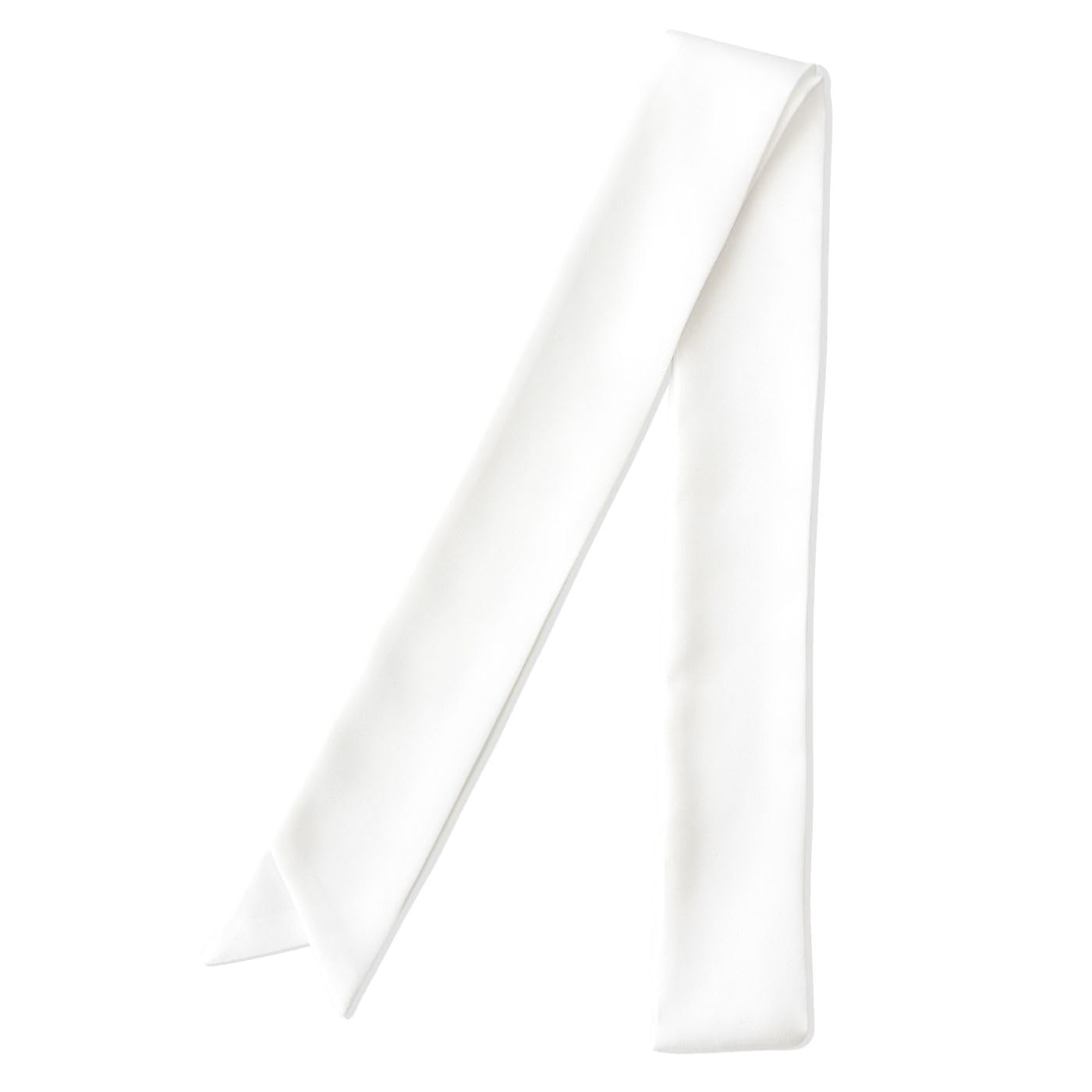 [D+Arts] Ribbon Tie, Bow Tie, Blouse Style, Plain, Hand-Tie Type, Men s & Women s, Made in Japan (White)