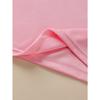 European Size Girls Round-neck Short-sleeved T-shirt with Smiling Face Pattern Print