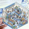 Kawaii 3D Landscaping Stickers Cartoon Miniature Scene Visual Stacking Three-dimensional Stickers Christmas Gift For Student
