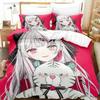 Kawaii Mädchen Ishigami Nozomi Anime Bettwäscheset, Bettbezug Bettset Steppdecke Kissenbezug, King Queen Einzelgröße Jungen Mädchen Erwachsene
