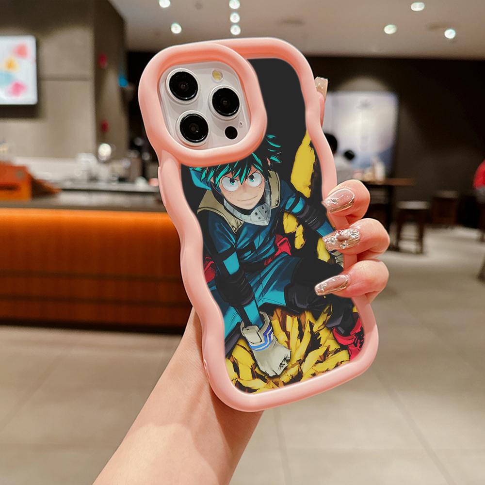 Macaron Soft TPU Phone Case for Xiaomi Poco X3 X5 X6 M6 Redmi 12C 13C Redmi Note 9 10 11 12 13 Pro 10s 11s 12s Cover Ae54 Anime My Hero Academia Art
