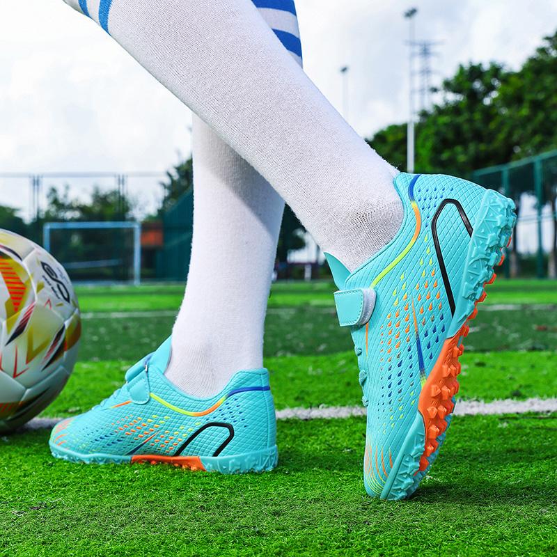 KIDS Football Shoes TFSpike Kid's Professional Artificial Turf Training Football Boots for Girls Soccer Shoes