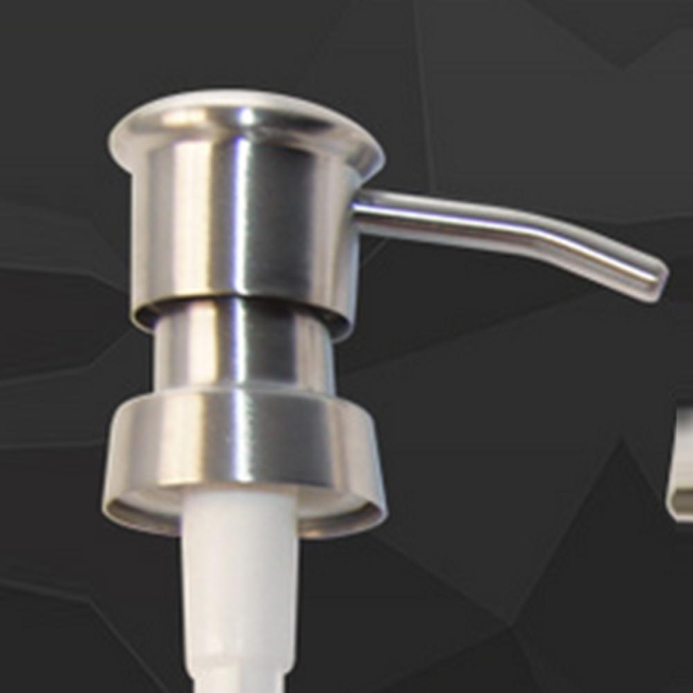 Stainless Steel Liquid Soap Lotion Emulsion Bottle Dispenser Pump Pressing Head Nozzle Replacement Jar Tube
