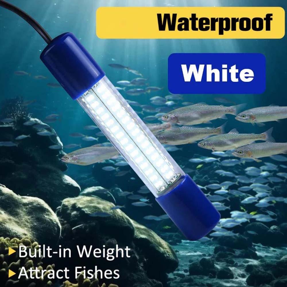 Portable Underwater Fishing Light 180 Beads Submersible Boat Lamp Lures Finder Lamp  Attracts Krill