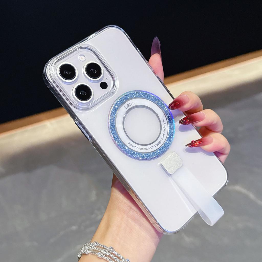 Transparent Shockproof Apple 15 ProMax Bracelet Case