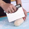 Oțel inoxidabil aluat aluat Scraper Pizza Cutter Chopper cu cântar de măsurare multifuncțional tort pâine Separator cântar cuțit