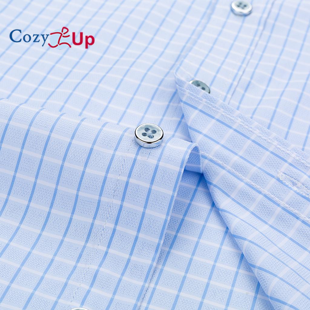 Útulná pánská tenká kostkovaná košile s krátkým rukávem Business ležérní košile