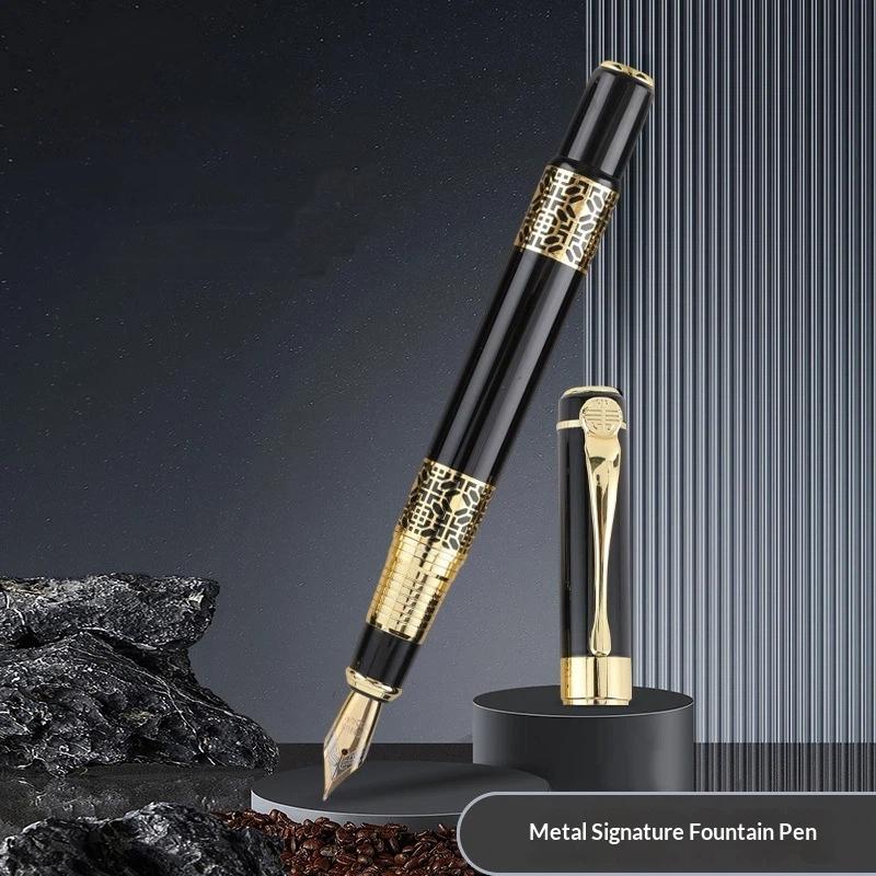 Smooth Writing Grain Fountain Pen Classic Texture Office Pen School Signature Calligraphy Student Stationery Supplies Gifts