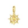 copper Rudder Gold Plated and copper pandent Simple and elegant Charm Bead Jewellery Valentines Festival Gift High Quality