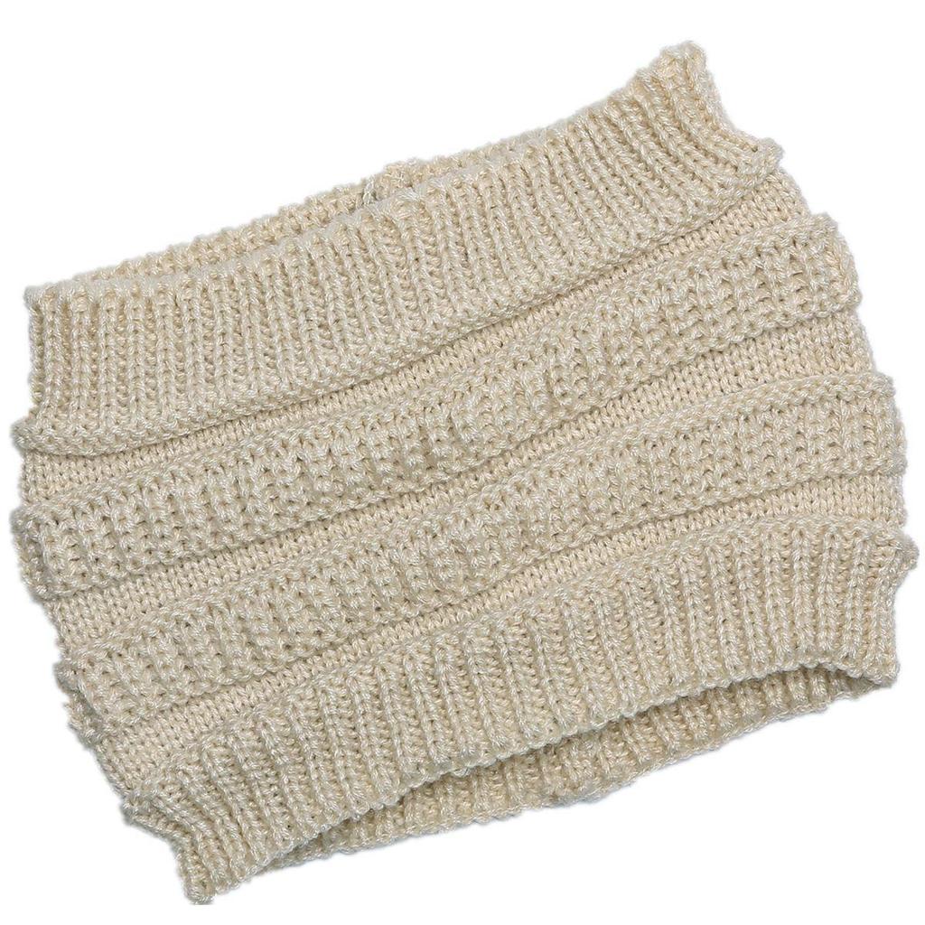 New Autumn and Winter Ladies Knitted Hair Band Widening Face Wash Head Cover Empty Top Hat Warm Sports Cap