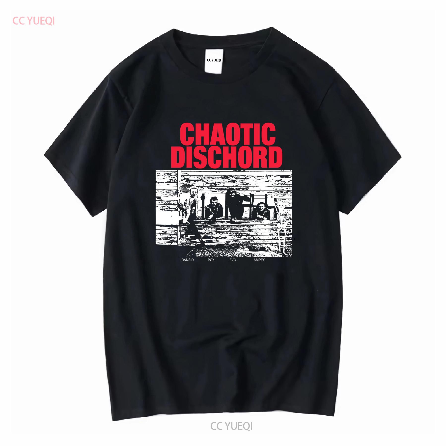 

Vintage Chaotic Dischord T Shirt Jerzees Size Large L Rock Band Bristol England Punk 1990s 90s long or short sleeves vintage 4XL