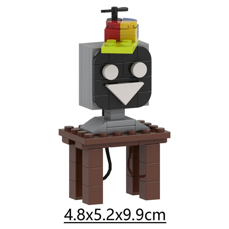 Sprunki Giocattoli Playset Blocchi da Costruzione Set di Blocchi da Costruzione Sprunki Horror Grigio Wenda Simon Tunner Oren Figura di Costruzione Sprunki Mini Set