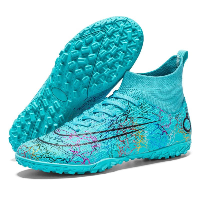 Foot nails grass shoes World Cup spot Messi training shoes men's high-top spikes children's broken adult men and women