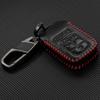 5 Button Remote Smart Car Zinc Alloy Key Fob Chain Ring Cover Case Keyless Entry PU Leather For Honda Pilot Civic Accord 2023