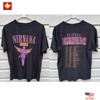 90s Nirvana 1993 In Utero Tour Concert Tour T-Shirt Double Sided Do408