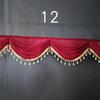 1M Detachable Curtain Ice Silk Swag for Wedding Party Stage Background Veil Home Curtain Decoration Cloth Wave Curtain Tassel