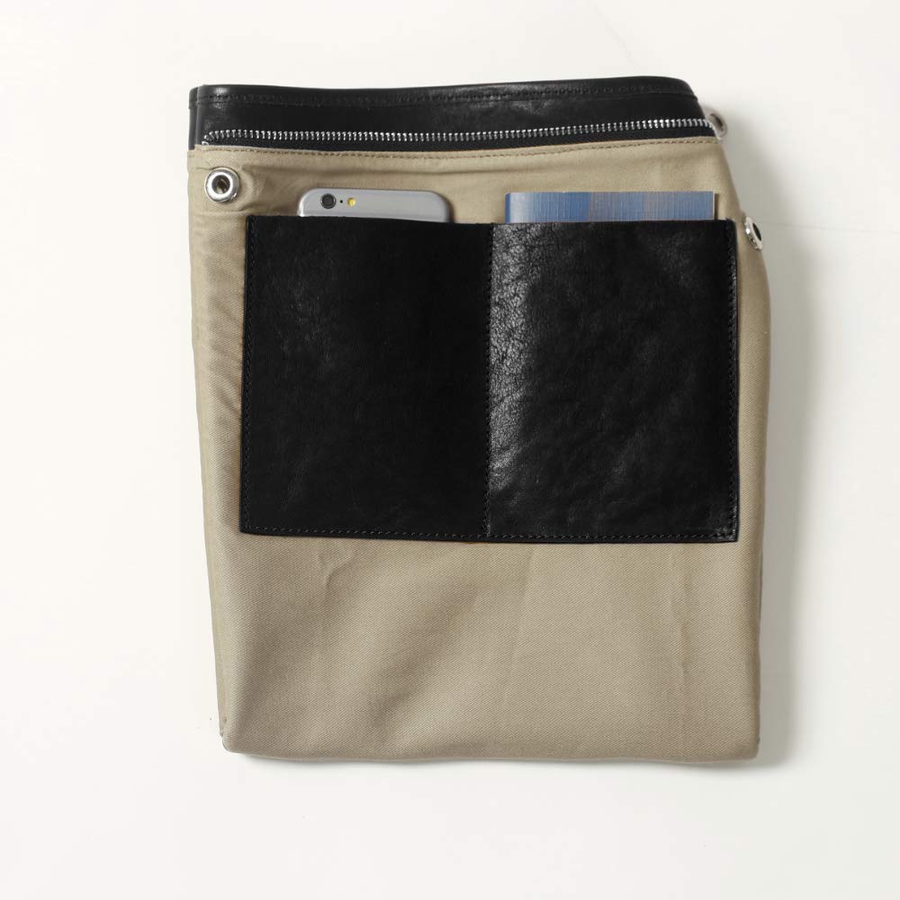 Shoulder Tote Sacoche Bag Italian Leather Cowhide Vegetable Tanned Dark Green [Mono Goods] 2-way Women's Men's