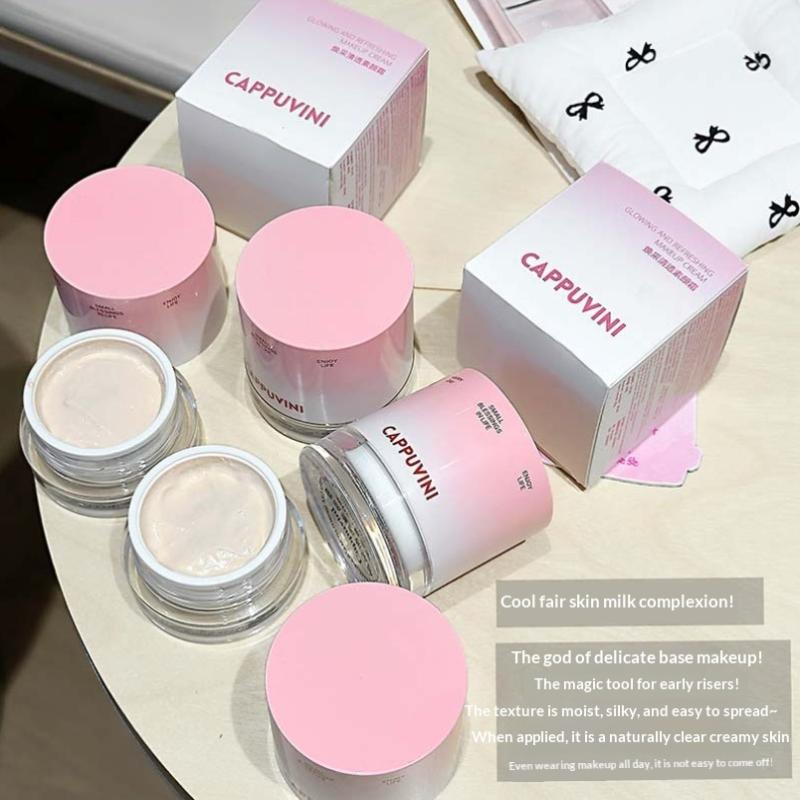 Cappuvini Moisturizing Radiant And Clear Natural Cream With A Creamy Skin Base Creates A Refreshing And Smooth Makeup Look