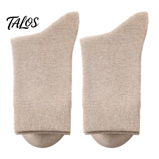 Chaussettes Business Respirantes Homme Mi-mollet, Couleur Unie Décontractées Douces Non Serrantes Évacuant la Transpiration pour l'Automne l'Hiver et le Quotidien Humidité
