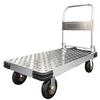 Folding Steel Hand Truck: Portable Flatbed Cart for Household Use