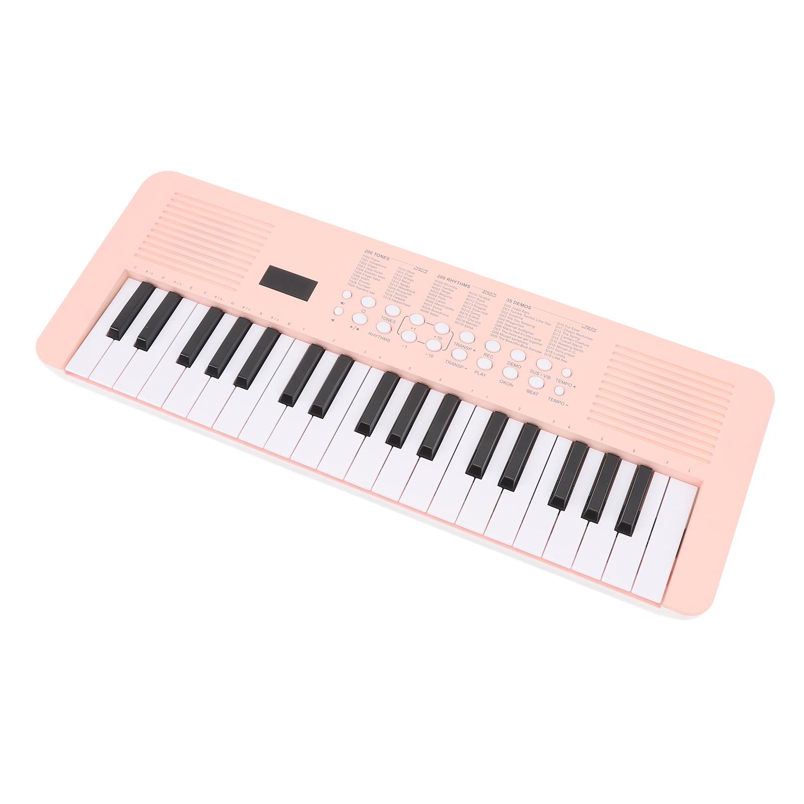 

Музична іграшка Клавіатура піаніно Портативна 37 клавіш Дитячий електронний музичний інструмент піаніно іграшка Синій рожевий
