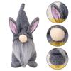 2pcs Easter Gnome Plushes Rabbit Standing Doll Swedish Tomtes Dwarfs Ornaments for Kitchen Tiered Tray Decorations