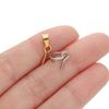 20pcs Stainless Steel Screw Eye Pins Bail Top Drilled Beads End Pendant Charms Connectors Dangle Charm for DIY Jewelry Making
