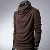 Men's Slim Fit Turtleneck Knit Sweater: Spring & Autumn Solid Color, Korean Style Long Sleeve Pullover.