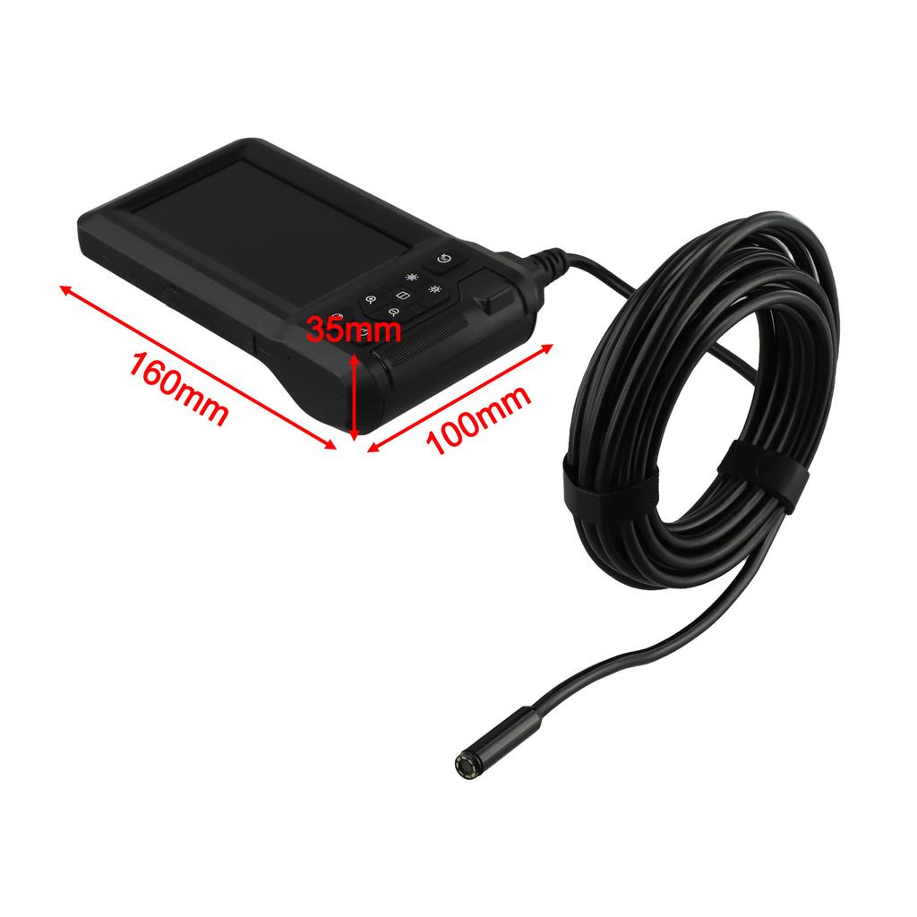 Compact 1080P Inspection Camera with 4 3 Inch HD Screen and Flexible 8mm Lens for Detailed Views In Tight Spaces
