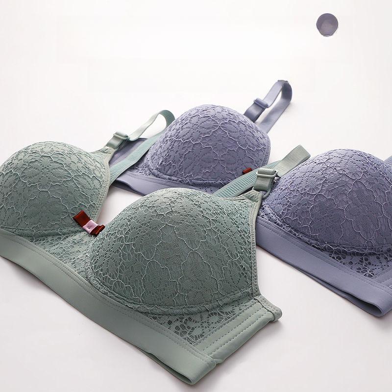 Thin Bra Without Steel Ring Gathering Bra for Women Anti Sagging Adjustable Bra for Women