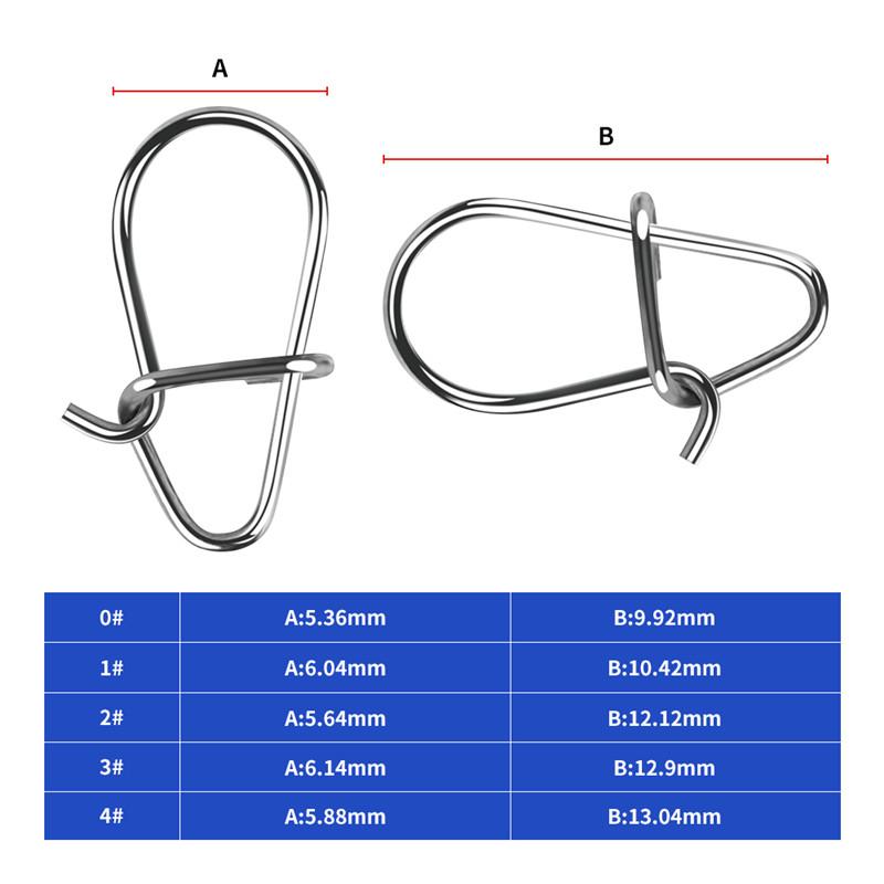 0 #1 #1 #2 #3#4# Conector de pescuit din oțel inoxidabil Lagăr cu știfturi Accesorii pentru echipament de pescuit cu baionetă rotativă