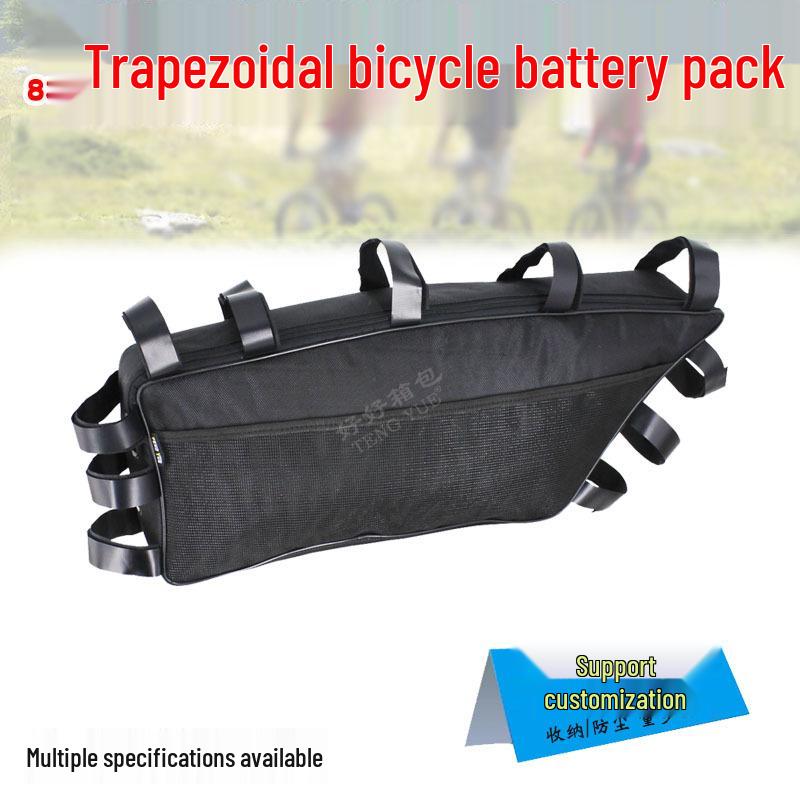 831 Large Capacity Trapezoidal Battery Pack & Sundries Bag for Mountain Bikes