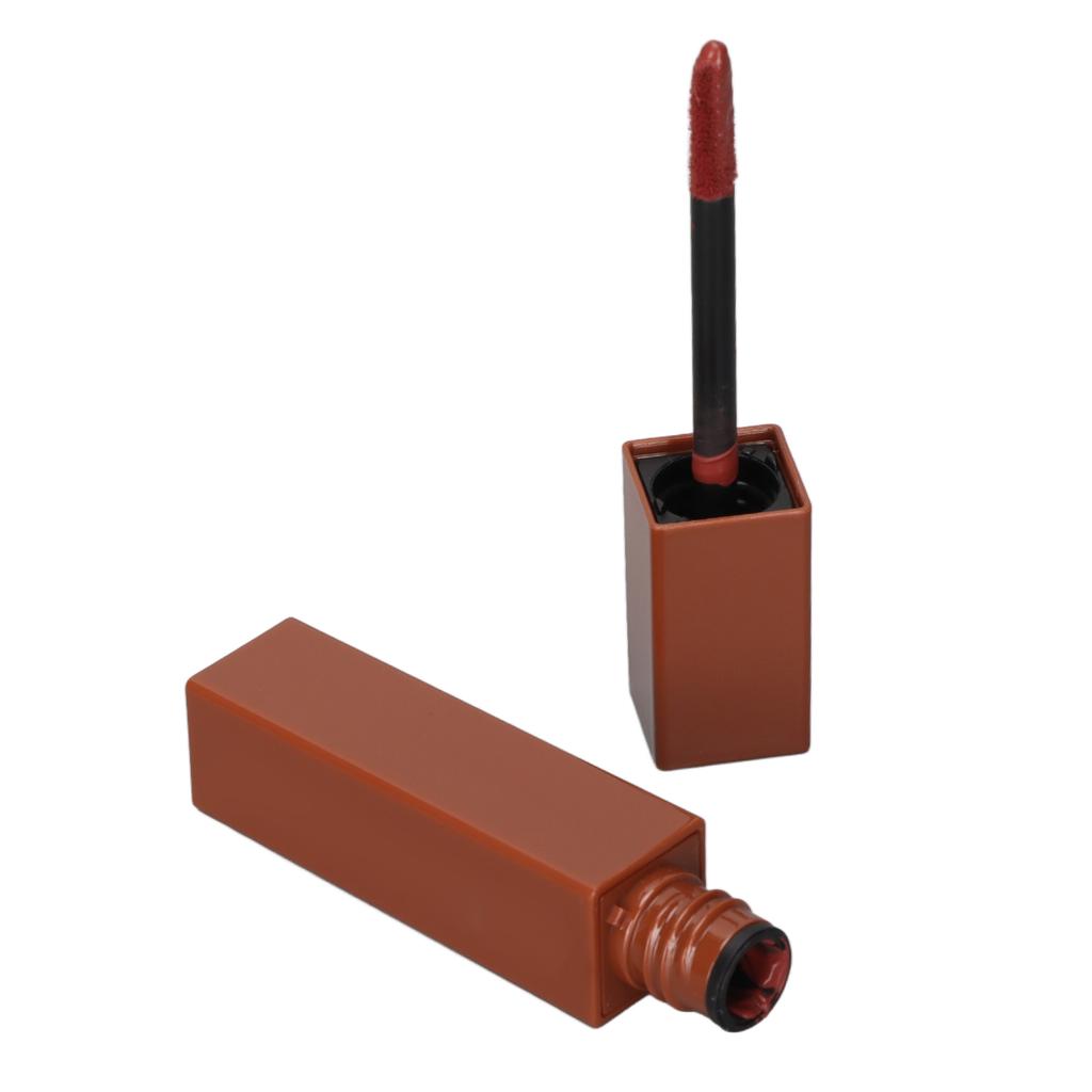 Matte Liquid Lipstick Long Lasting High Pigmented Chocolate Nude Lip Gloss for Girls Women Make Up Gift 5ml