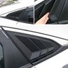 M63K-For Honda Civic 2016- Matt Black Rear Window Louvers Shutters Cover Trim