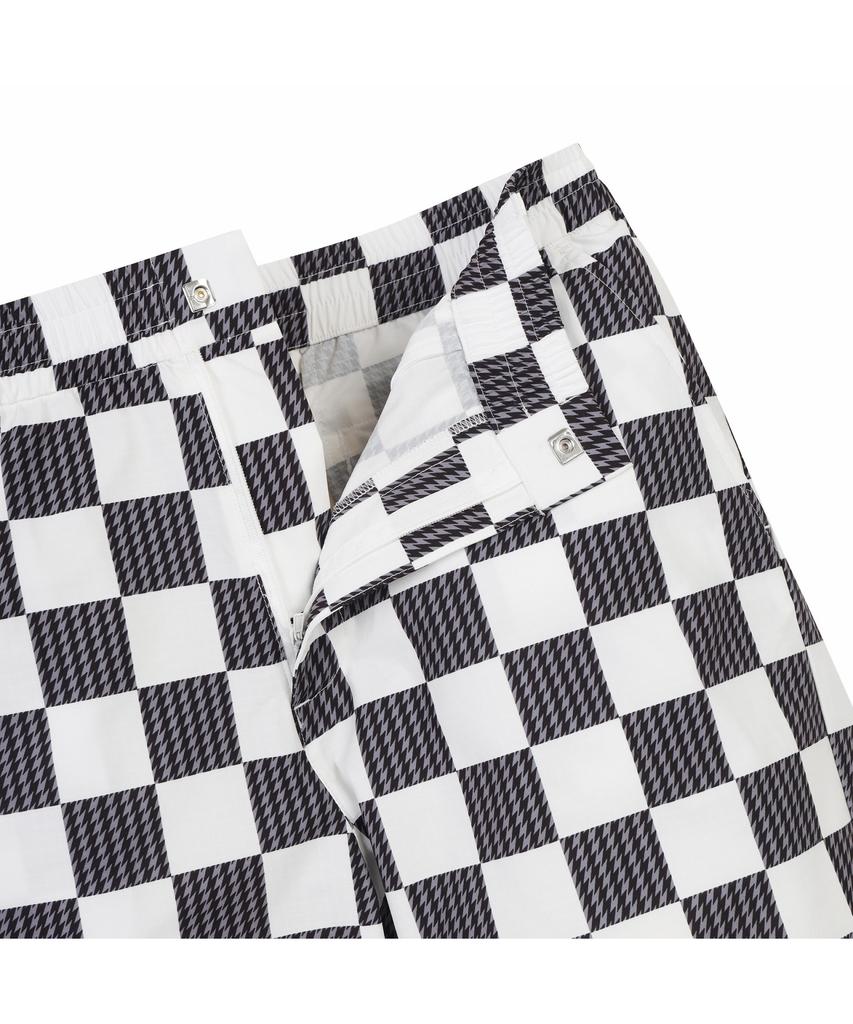 Goldeunbeeo (M) Checker Board Printed Shorts G4Pam26401Whx